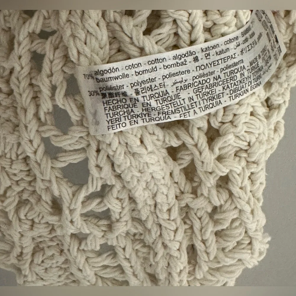 Zara: Women’s Crochet Button Up Sweater- Size Medium - Picture 5 of 10